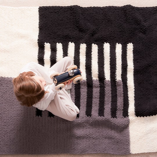 Bernat® Blanket O'Go™ Modern Geometry Crochet Blanket